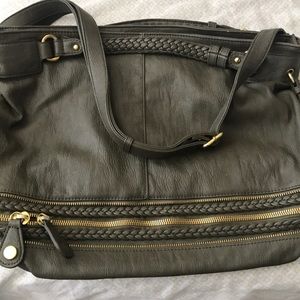 Vegan leather tote bag